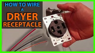 How To Wire a Dryer Outlet or Receptacle  Materials Needed for Dryer Wiring [upl. by Yzeerb464]