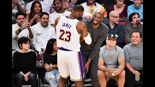 Kobe Bryant Attends Lakers Game at Staples Center Best Highlights [upl. by Anadal]