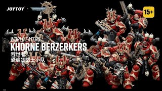 Joytoy 118 Warhammer 40K World Eaters Khorne Berzerkers [upl. by Eseuqram]