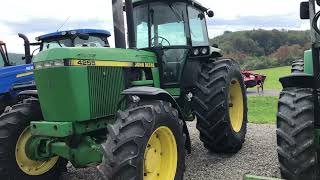 John Deere 4255 Model Row Crop Tractor  76L 6 cyl  142 Hp Diesel Engine  Mfg 198892  Waterloo [upl. by Etz]