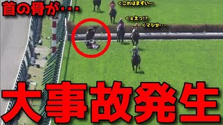 競馬の障害競走で起きた落馬大事故一部始終。 [upl. by Wetzell]