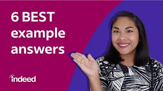 Tell Me About Yourself Top 6 Example Answers for a Job Interview  Indeed Career Tips [upl. by Thaxter]