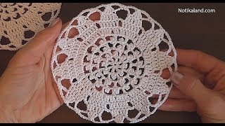 Diy crochet doily Crochet doily pattern Crochet mini doily [upl. by Olodort]