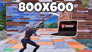 Fortnite 800x600 Stretched Resolution for Low End Pc Performance Mode  Rtx 3050 [upl. by Nitsreik]