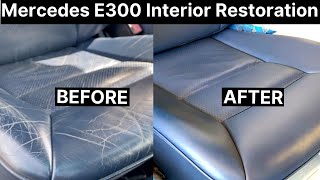 Mercedes E300 Full Leather Interior Repair  leathercarecom [upl. by Drofxer758]