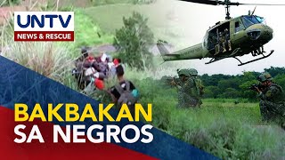 Bakbakan ng AFP at NPA sa Negros Occidental nagpapatuloy nasa 18000 residente inilikas [upl. by Ahcim]