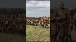 Soviet soldiers are going to mortal combat at WW2 reenacting [upl. by Gromme555]