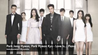 Park Jang Hyeon amp Park Hyeon Gyu  Love Is The Heirs OST Piano Cover [upl. by Maffa660]