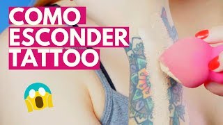 Como esconder tatuagem com maquiagem l dicas l VIX Glam [upl. by Oleic]