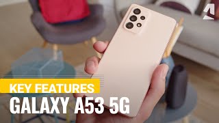 Samsung Galaxy A53 5G handson amp key features [upl. by Ellehcor]