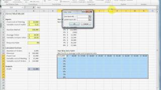 How to make a two way two variable data table in Excel [upl. by Lederer]