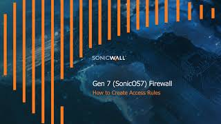 How to Create and Manage Access Rules on a SonicOS 7 Firewall [upl. by Dnaleel]