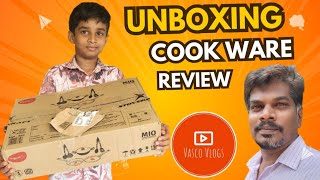 Combo offer ഇത്രക്ക് പ്രതീക്ഷിച്ചില്ല Unboxing amp Review nonstick cookware kitchenitems Vasco vlogs [upl. by Brendis]