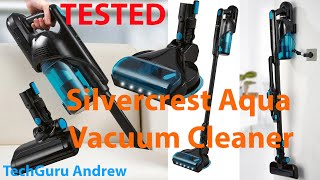 Silvercrest Cordless Cyclone Handheld Vacuum Cleaner Aqua [upl. by Eirrod]