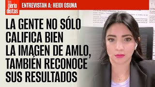 Entrevista ¬ La gente no sólo califica bien imagen de AMLO también reconoce sus resultados Enkoll [upl. by Purdy]