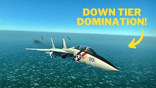 How Many Down Tiers Does The F14 Really Get Down Tier Massacres [upl. by Eldoria]