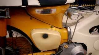 Honda C70 Original Yellow 1971 [upl. by Ecneps]