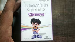 Clarinova Dry Syrup Use And Side Effect Full Hindi ReviewClarithromycin syp Clarinova कब और कैसे दें [upl. by Donaghue278]