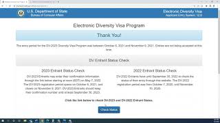 HOW TO CHECK DV LOTTERY RESULTS CORRECTLY [upl. by Reinar]