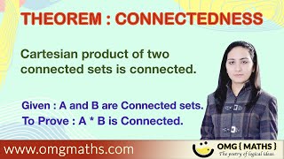 Cartesian product of two connected sets is connected  Real Analysis  Connectedness  Theorem [upl. by Aihsenyt127]