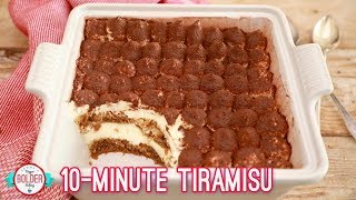 Easy 10 Minute Tiramisu  Bigger Bolder Baking [upl. by Sito86]