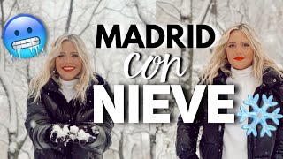 ASI SE VE MADRID CON NIEVE 2021 TORMENTA FILOMENA SOYLAPECOSA [upl. by Marybella485]