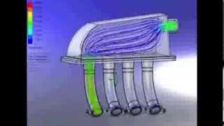 Intake Manifold Flow Simulation [upl. by Nalehp]