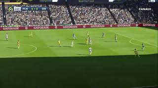 Nantes vs Marseille Résumé et Buts  Ligue 1 2023  Football Simulation PES 21 [upl. by Rollin]