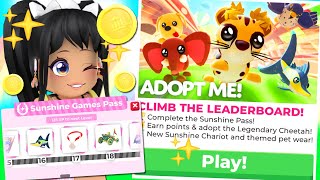 ITS HERE How to Play SUNSHINE GAMES in Adopt Me roblox [upl. by Nuahsar]