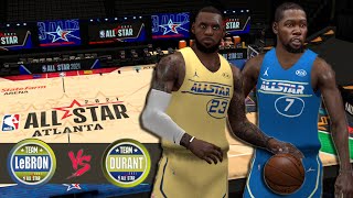 Team LeBron vs Team Durant  2021 NBA AllStar Mod on 2K14 PC [upl. by Nahtonoj]