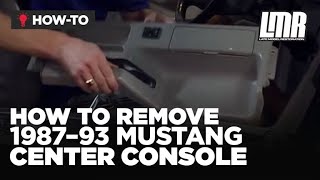 How to Remove Your Center Console Fox Body Mustang [upl. by Smada519]