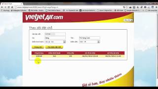 Hướng dẫn tra cứu thông tin chuyến bay Vietjetair [upl. by Llerrom319]