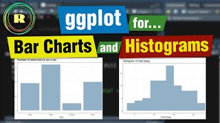 Bar charts and Histograms using ggplot in R [upl. by Michon511]