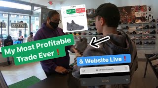 My Most Profitable Trade Ever amp Website Live A Day In The Life Of A SNEAKER RESELLER Part 77 [upl. by Shelly735]