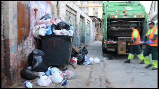 ¿Cómo funcionan los camiones de basura en Valparaíso [upl. by Nasar]