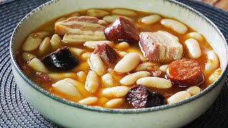 FABADA ASTURIANA TRADICIONAL ALUBIAS FRIJOLES CON CHORIZO Y MORCILLA UN PLATO FÁCIL Y ECONÓMICO [upl. by Etteuqram19]