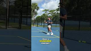 Should you use a one or twohanded backhand pickleballcoach pickleballtips [upl. by Aihsaei]