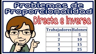 Problemas de proporcionalidad directa e inversa [upl. by Eenwat661]