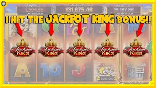 THE JACKPOT KING BONUS Nothing but JACKPOT KING Slots [upl. by Amaj]