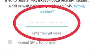 WhatsApp Verification Code Issue Fix New [upl. by Herwick]