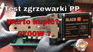 Jaką kupić zgrzewarkę do rur PP R jak zgrzewać rury PP Test zgrzewarki Black do rur plastikowych [upl. by Strickland76]