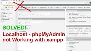 How to fix localhost and phpmyadmin not opened with xampp [upl. by Sanger]