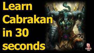 HOW TO PLAY CABRAKAN IN 30 SECONDS  Quick Smite God Guides [upl. by Earlie]