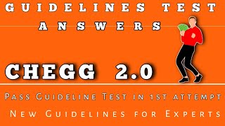 Guidelines test answers of chegg guidelines for chegg expertChegg expert test answer [upl. by Ymorej]