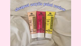 Maries acrylic paint review shopee [upl. by Eniluj]