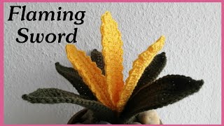 Crochet Flaming Sword Plant or Vriesea Carinata [upl. by Guild]