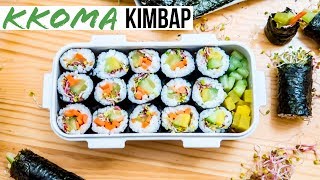 Korean Dosirak II Kkoma Kimbap Classic Version amp SpamMari [upl. by Lirrad]