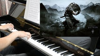 The Elder Scrolls V Skyrim  The Bannered Mare Piano Cover  FREE SHEETS [upl. by Neras]