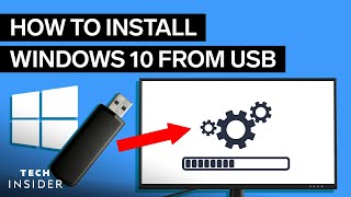 How To Install Windows 10 From USB 2022 [upl. by Flowers264]