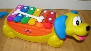 Fisher price toddlin tunes puppy dog xylophone toy reviw [upl. by Adnaw454]